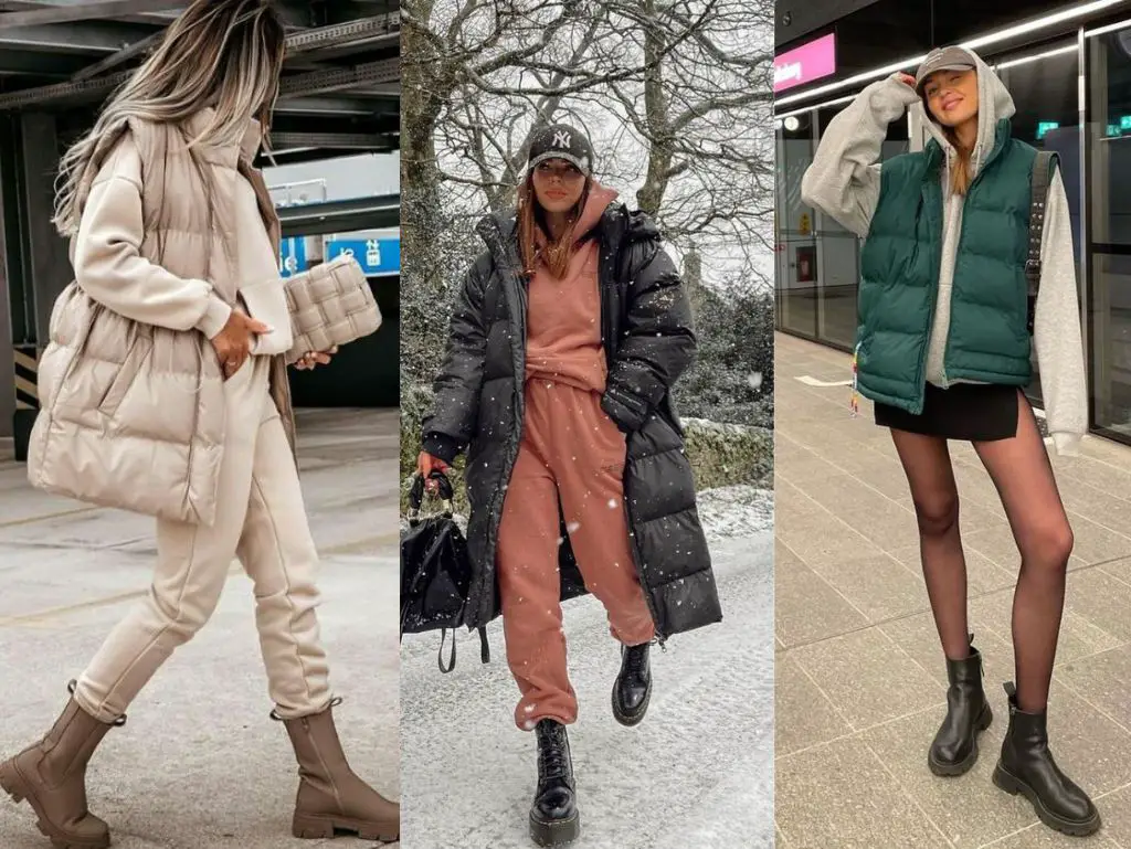 Inspirações de looks com casacos acolchoados