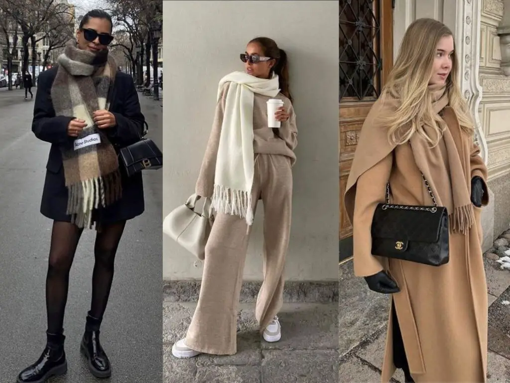Ideias de looks e de como usar cachecol no inverno